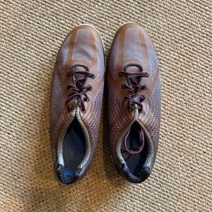FootJoy FJ 98003 emPOWER Gray Lace-Up Golf Spikes Comfort Shoes Women's Size 9.5